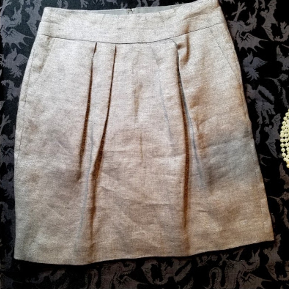 Talbots silver skirt
